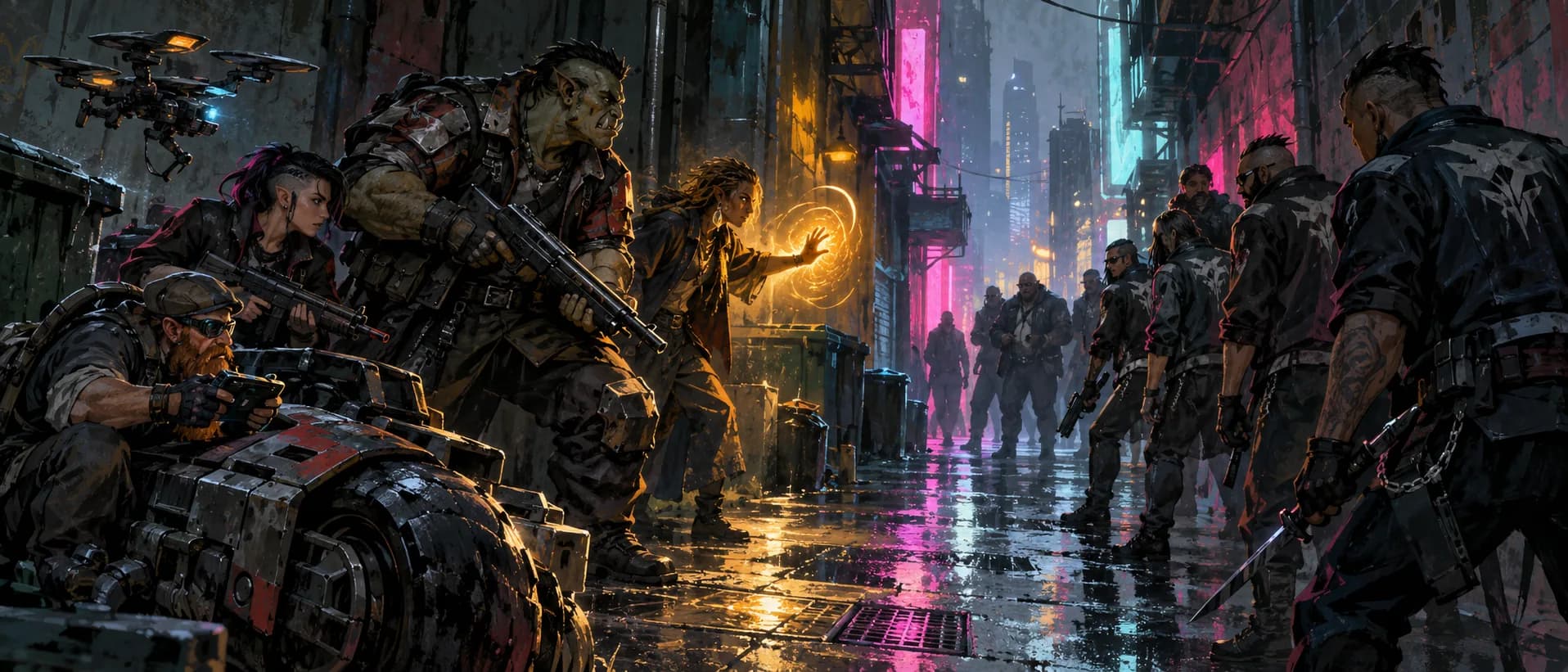 Alley standoff, a campaign cover for Street-Level Survival