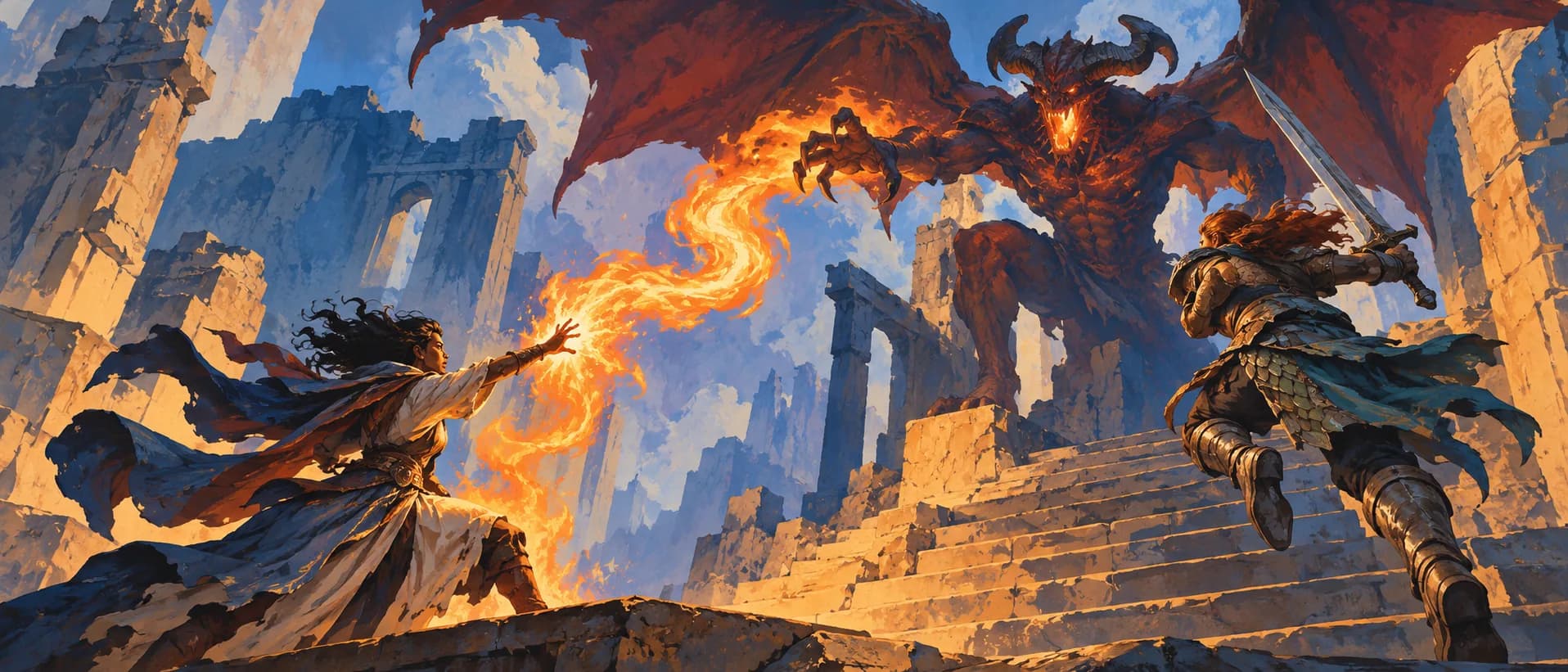 Answer the demon, a campaign cover for Epic Heroes