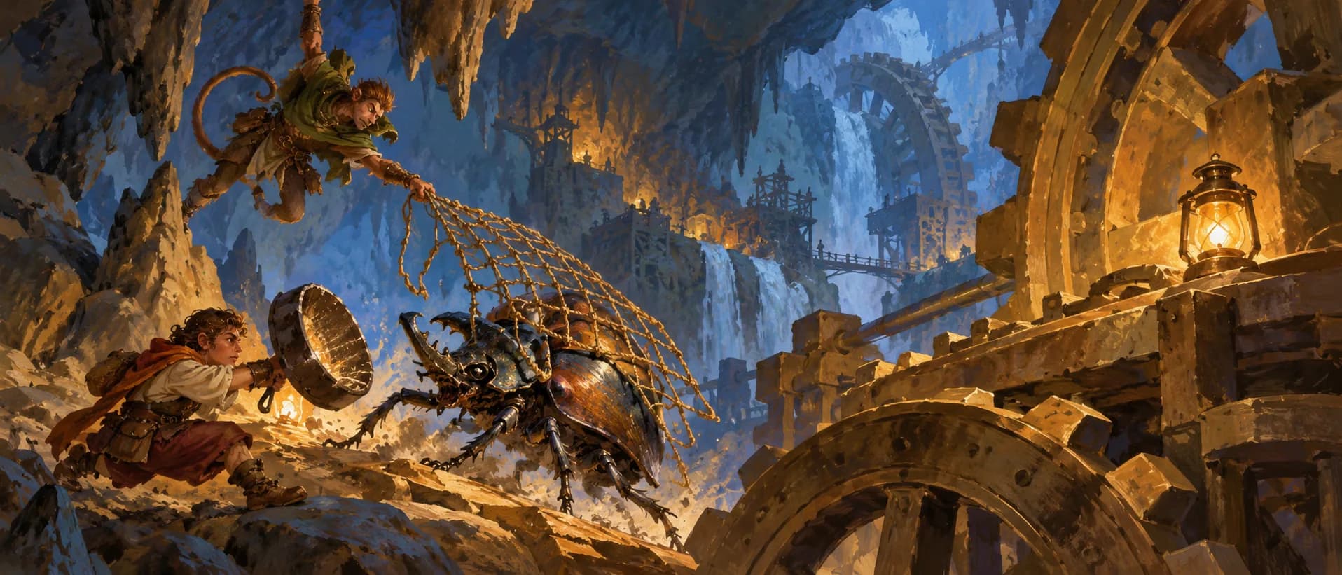 Beetle at the gears, a campaign cover for Beast Feast