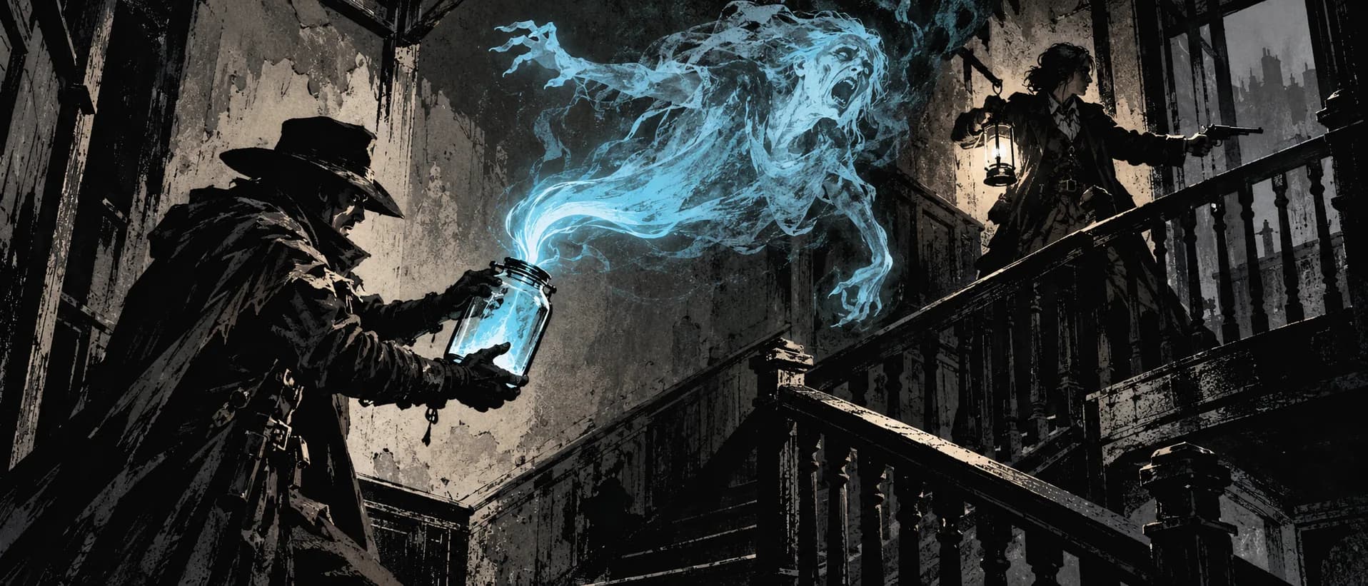 Binding the ghost, a campaign cover for Occult Investigators