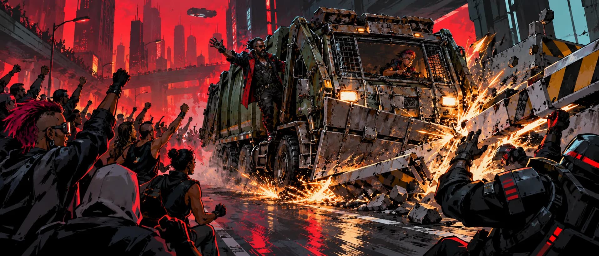Breaking the checkpoint, a campaign cover for Rebels Against the System