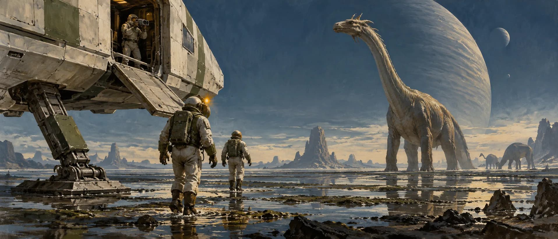 First footsteps, a campaign cover for Deep Space Exploration