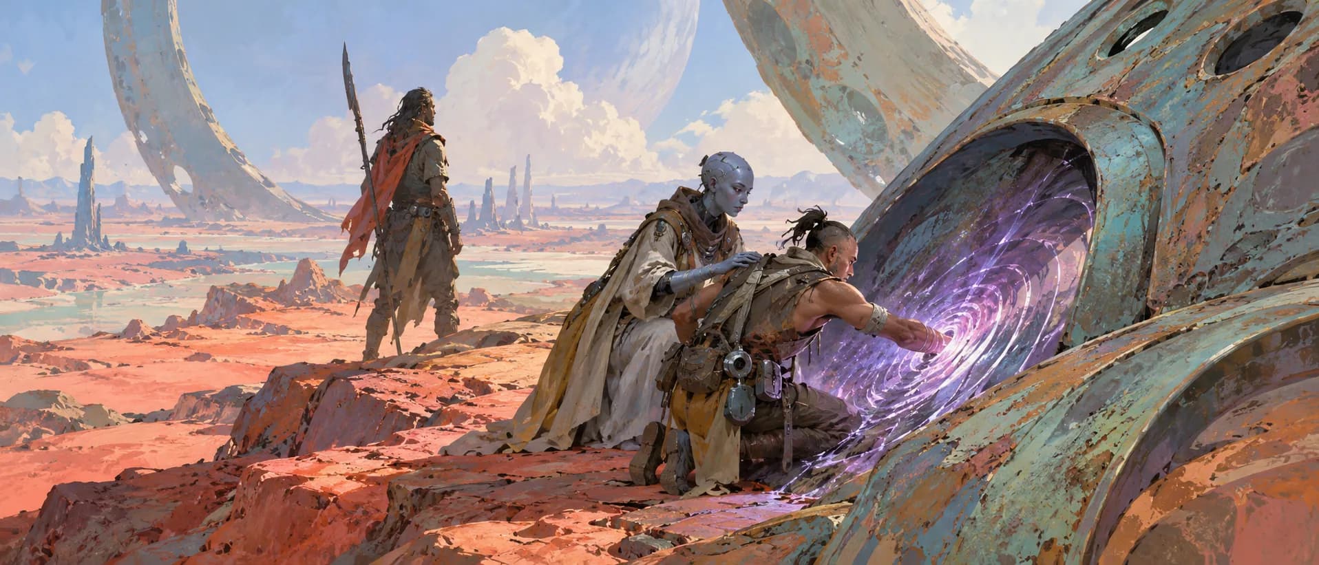 Hand in the machine, a campaign cover for Numenera Explorers
