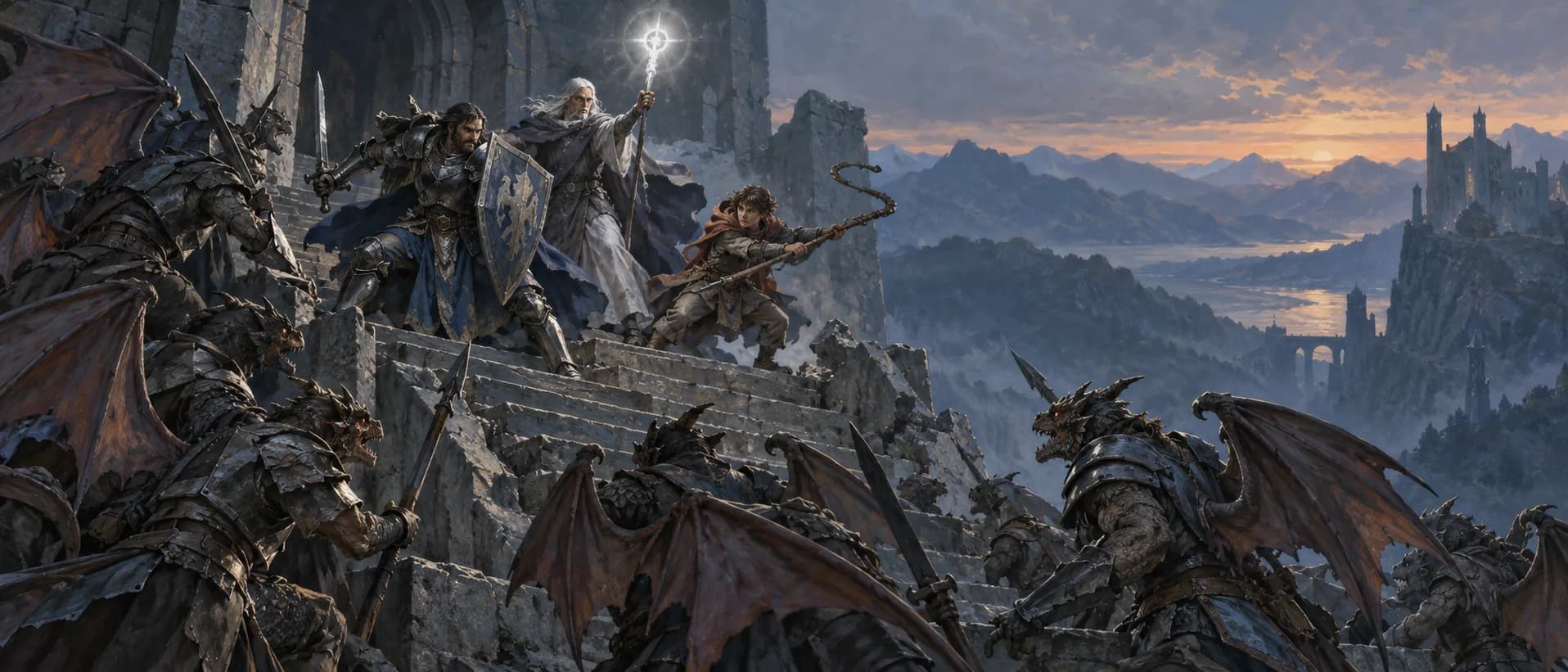 Holding the stair, a campaign cover for Dragonlance