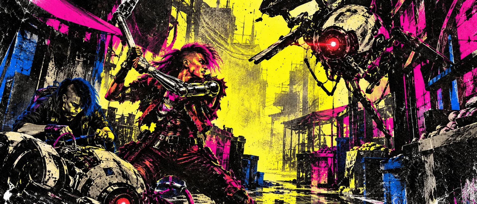 Punk versus debt drone, a campaign cover for Street Survival