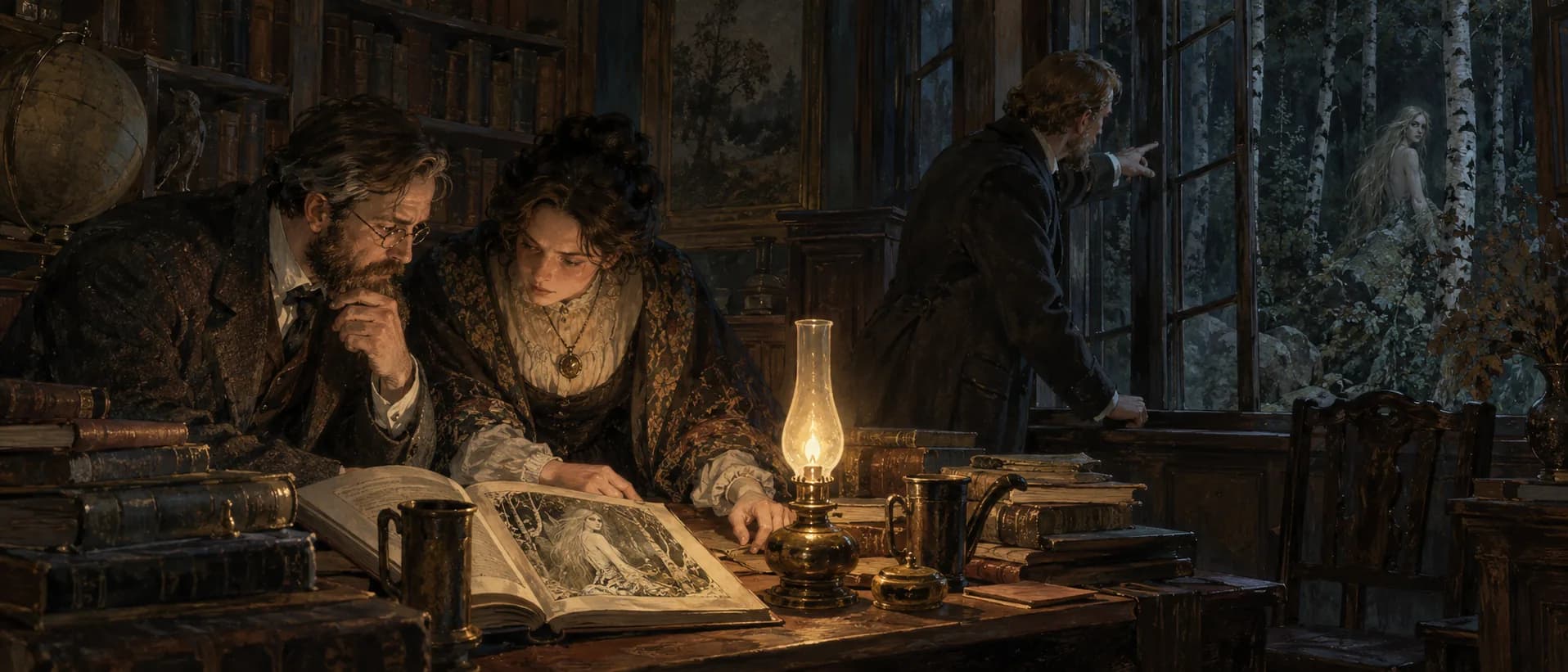 Reading the folklore record, a campaign cover for The Society