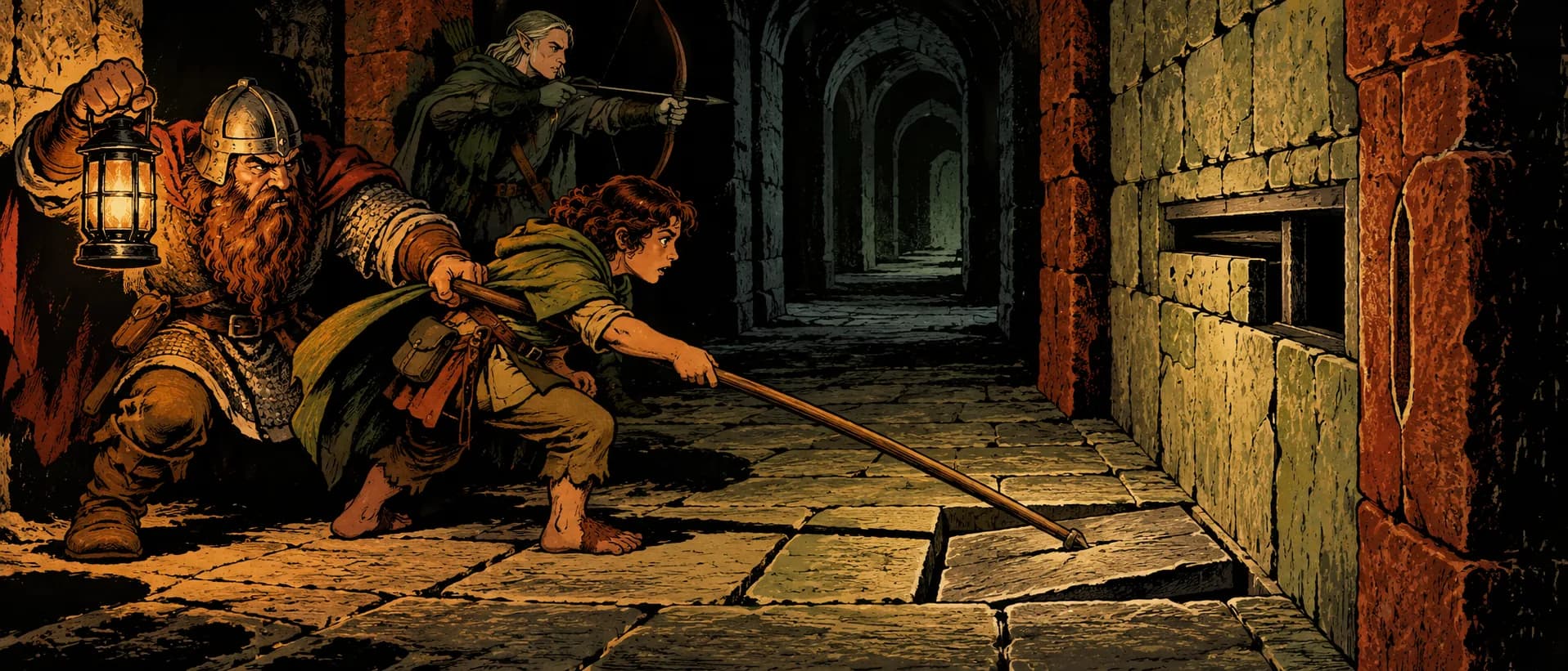 Ten-foot pole, a campaign cover for Classic Dungeon Crawlers