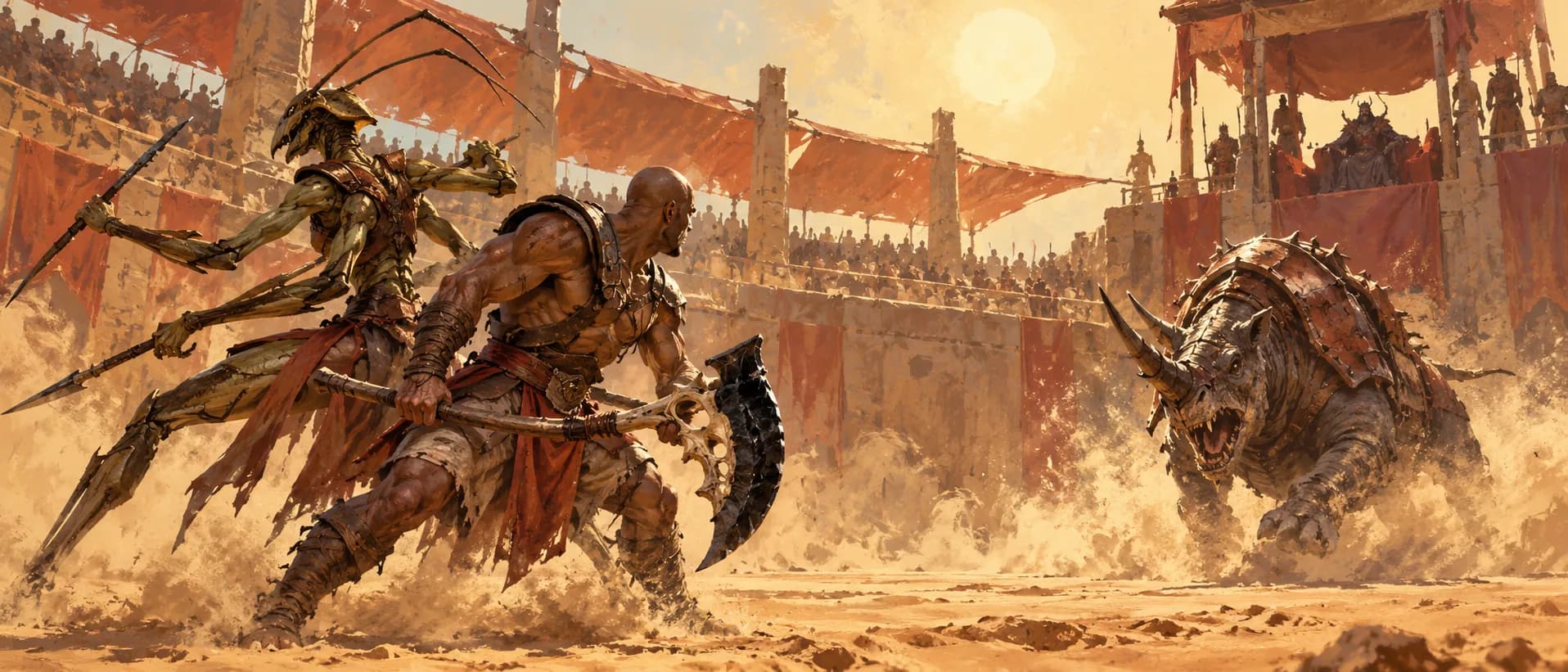 The arena of Tyr, a campaign cover for Dark Sun