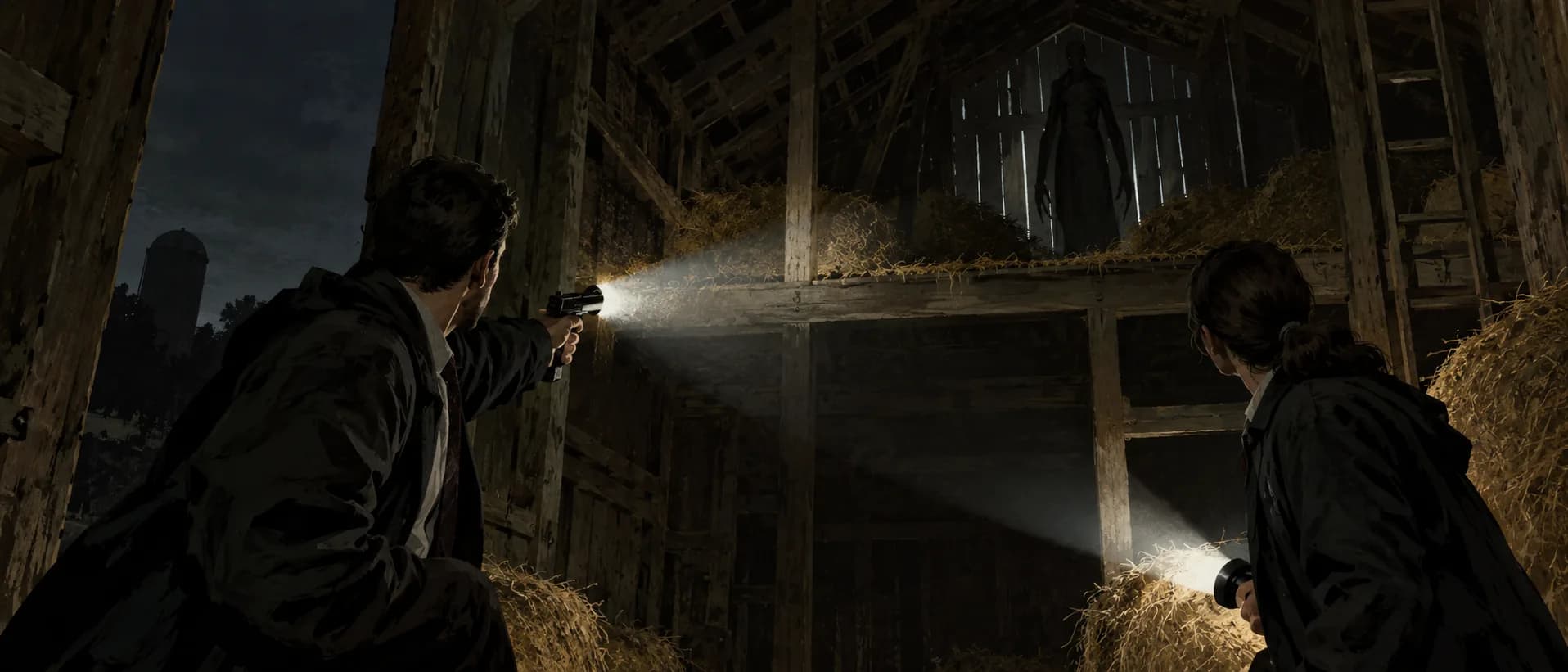 The barn at night, a campaign cover for Federal Agents