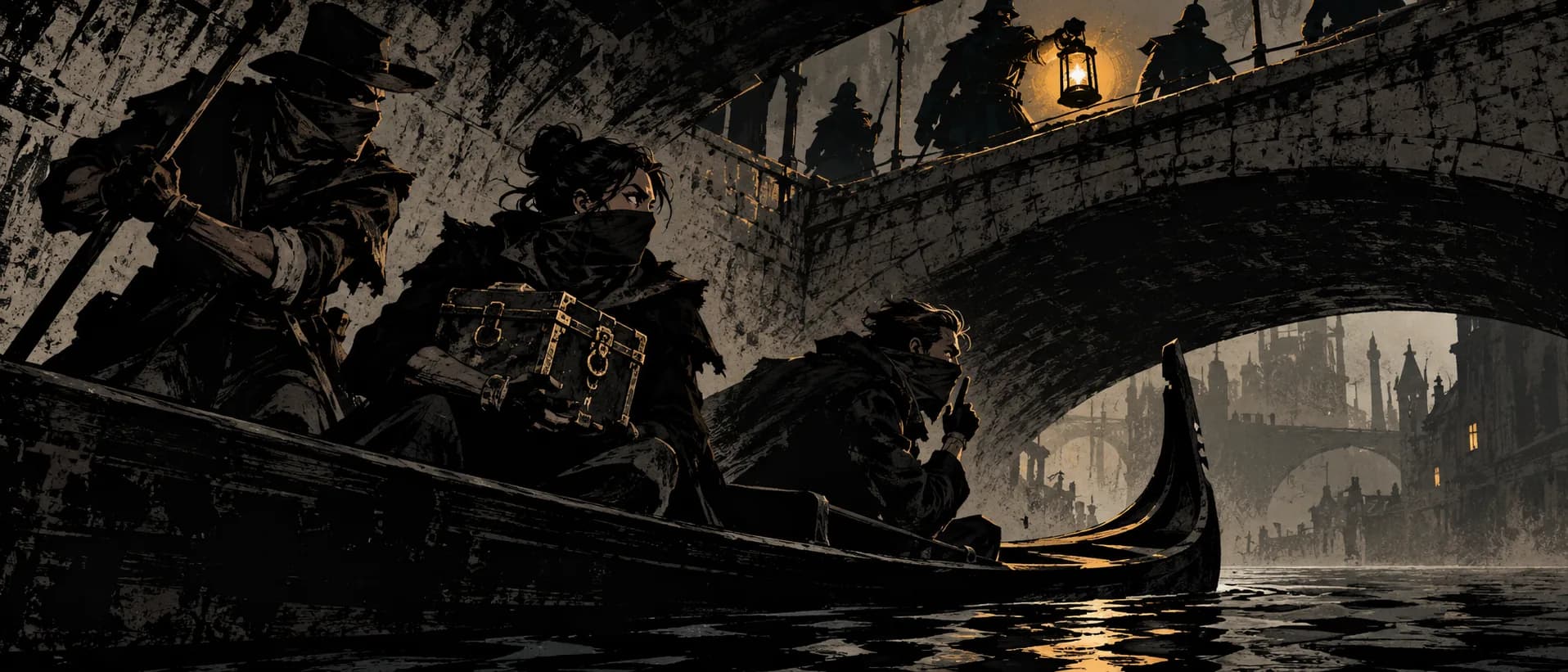The canal getaway, a campaign cover for Criminal Crew