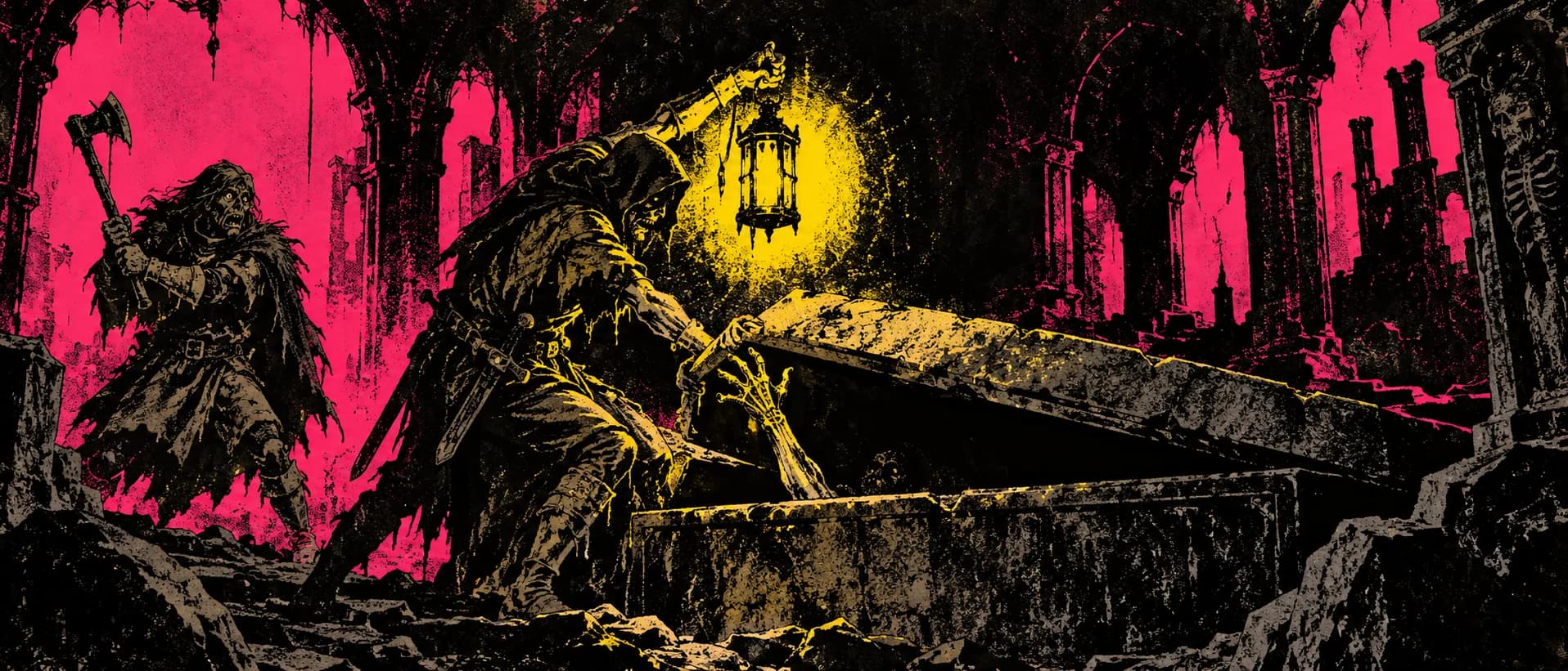 The coffin opens, a campaign cover for Graves Left Wanting