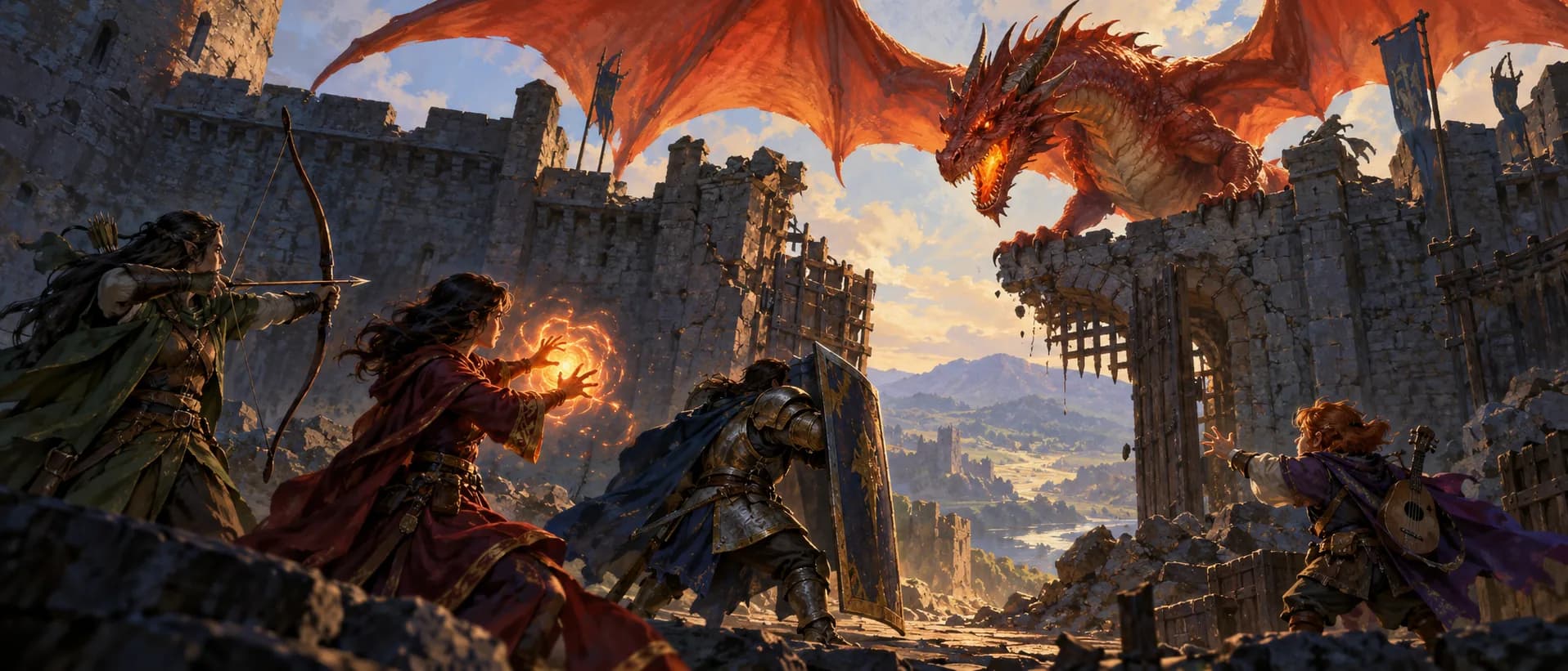 The dragon at the gate, a campaign cover for Adventure Path Heroes
