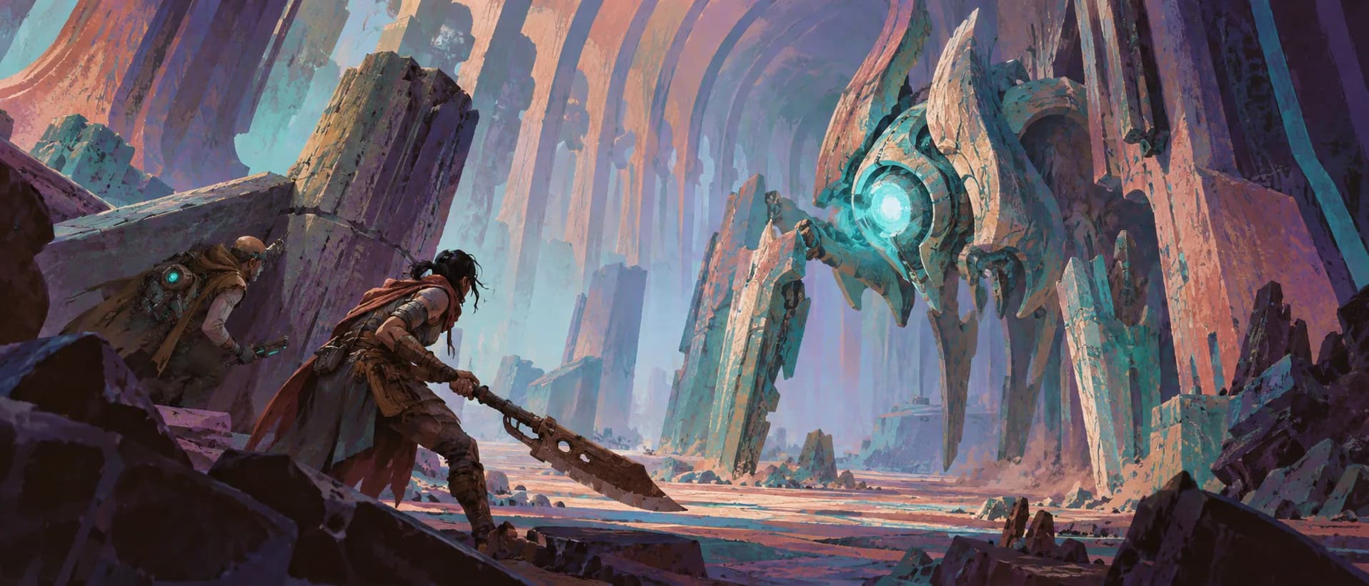 The guardian wakes, a campaign cover for Ruin Delvers